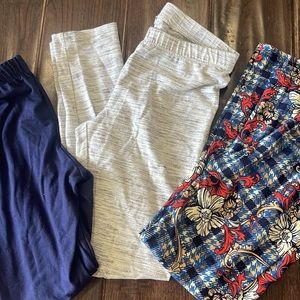 3 Pc Girls Leggings Bundle Sz 7/8